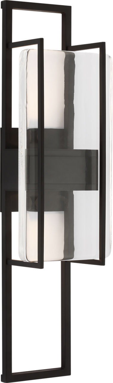 Duelle Medium Wall Sconce Nightshade Black Integrated LED 2700K 90 CRI 120V