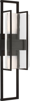 Duelle Medium Wall Sconce Nightshade Black Integrated LED 2700K 90 CRI 277V
