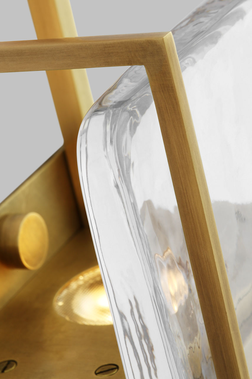 Duelle Medium Wall Sconce Natural Brass Integrated LED 2700K 90 CRI 120V