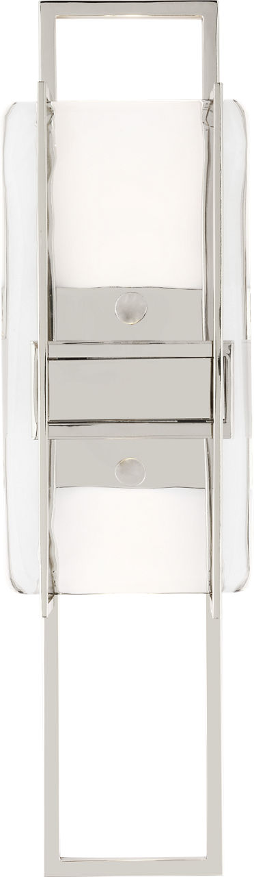 Duelle Medium Wall Sconce polished nickel 2700K 90 CRI integrated led 90 cri 2700k 120v