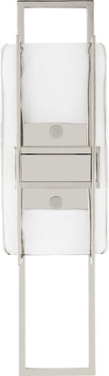 Duelle Medium Wall Sconce Polished Nickel Integrated LED 2700K 90 CRI 277V