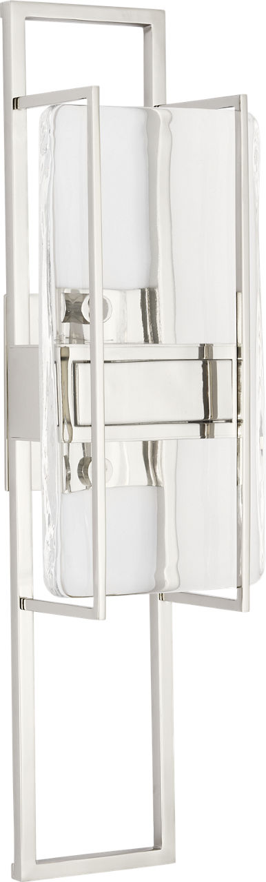 Duelle Medium Wall Sconce polished nickel 2700K 90 CRI integrated led 90 cri 2700k 120v