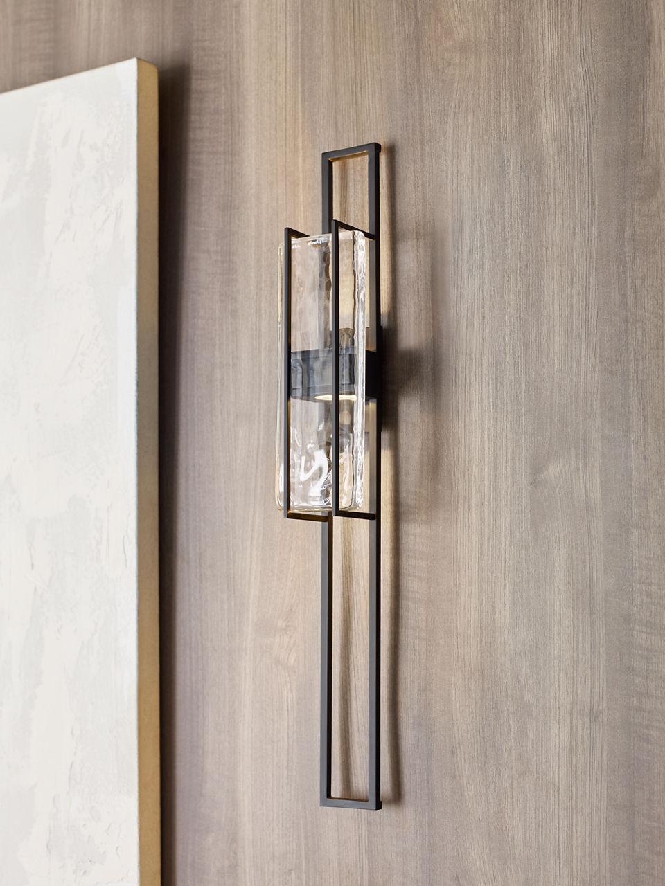 Duelle Large Wall Sconce Nightshade Black Integrated LED 2700K 90 CRI 120V