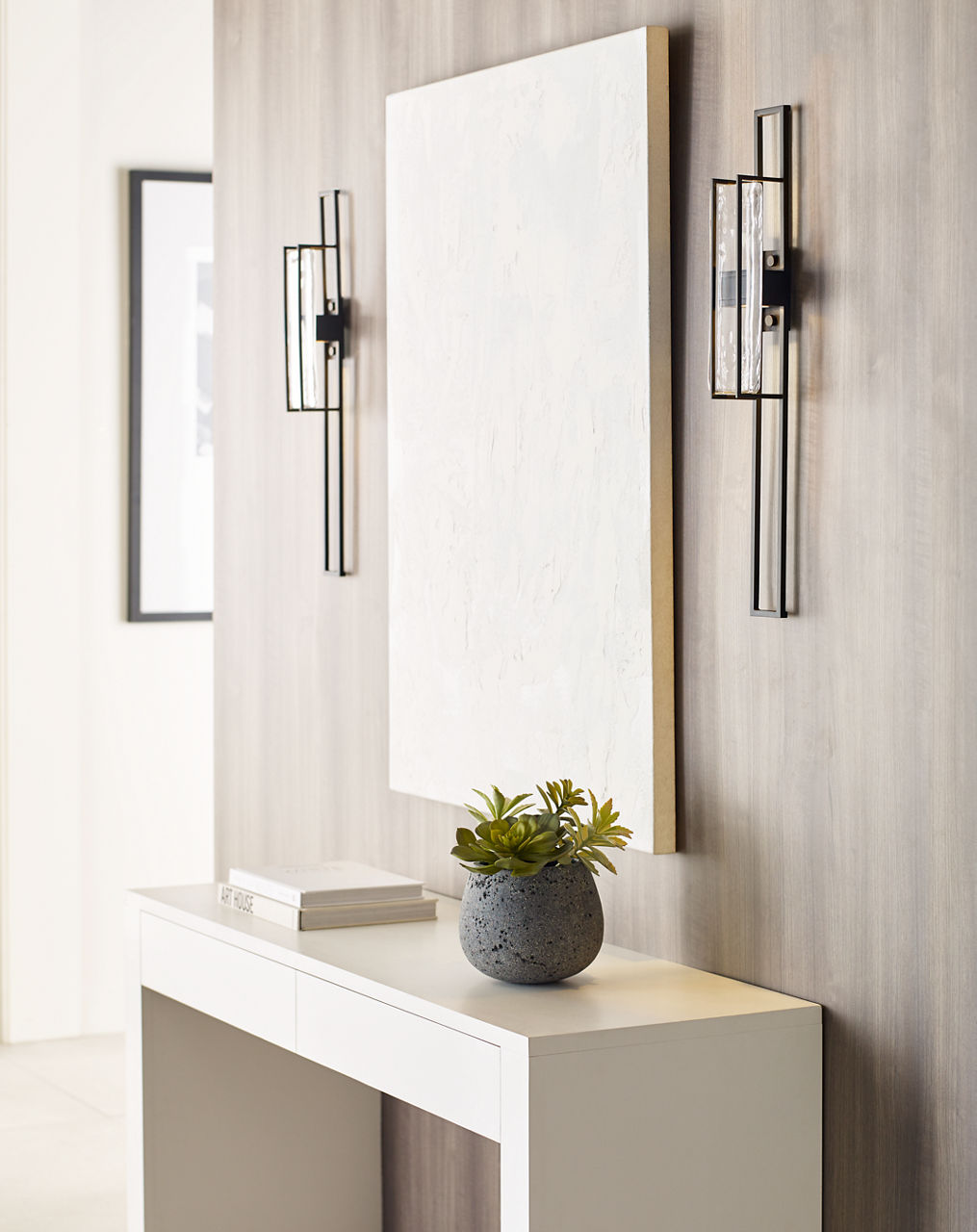 Duelle Large Wall Sconce Nightshade Black Integrated LED 2700K 90 CRI 120V