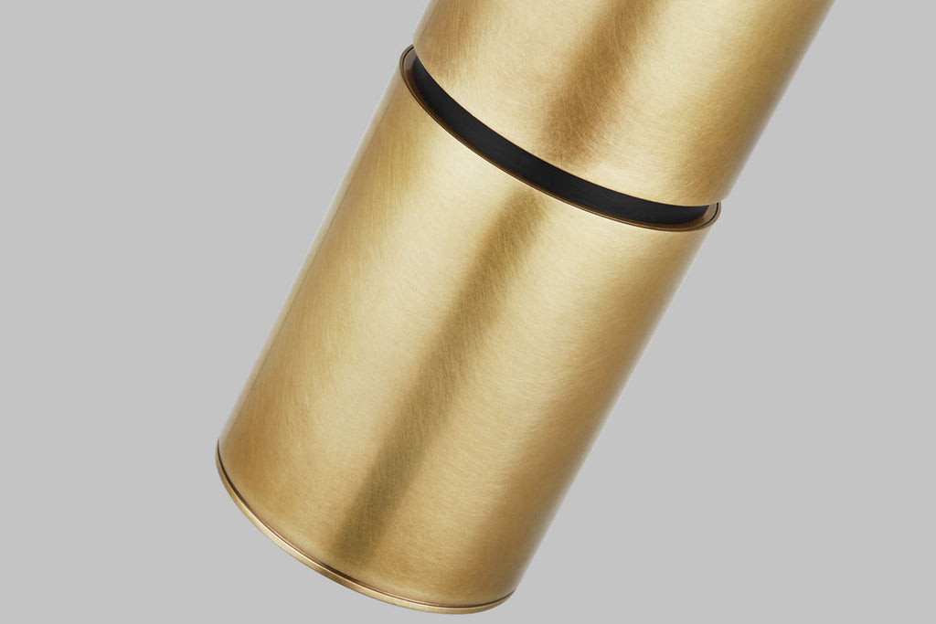 Sottile Large Pendant Natural Brass 2700K 90 CRI integrated led 90 cri 2700k 120v-277v unv