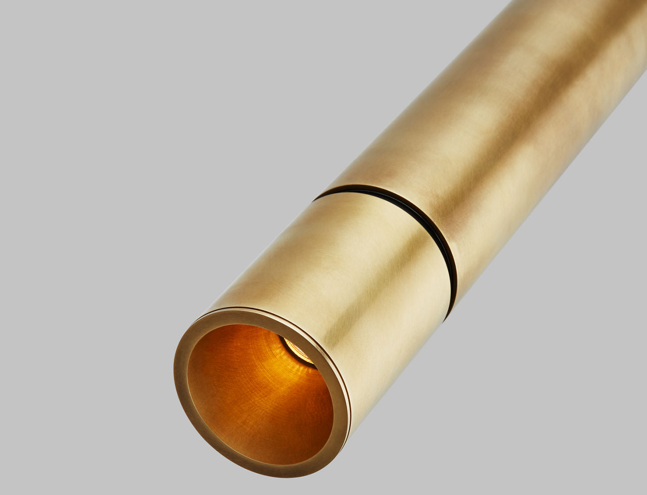 Sottile Large Pendant Natural Brass 2700K 90 CRI integrated led 90 cri 2700k 120v-277v unv