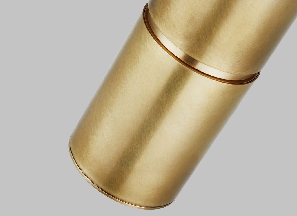 Sottile Large Pendant Natural Brass 2700K 90 CRI integrated led 90 cri 2700k 120v-277v unv
