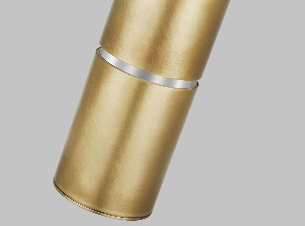 Sottile Large Pendant Natural Brass 2700K 90 CRI integrated led 90 cri 2700k 120v-277v unv