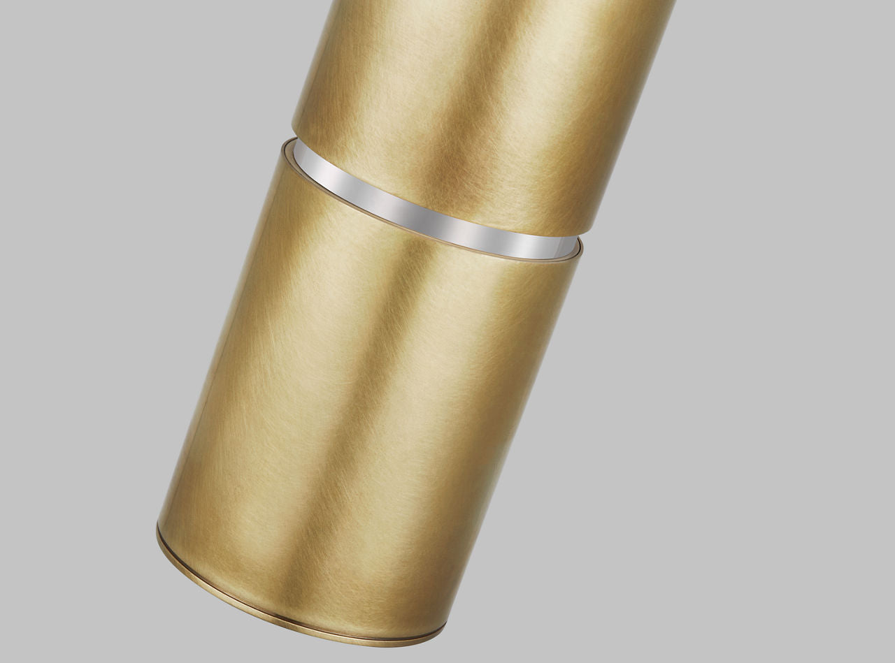 Sottile Large Pendant Natural Brass 2700K 90 CRI integrated led 90 cri 2700k 120v-277v unv