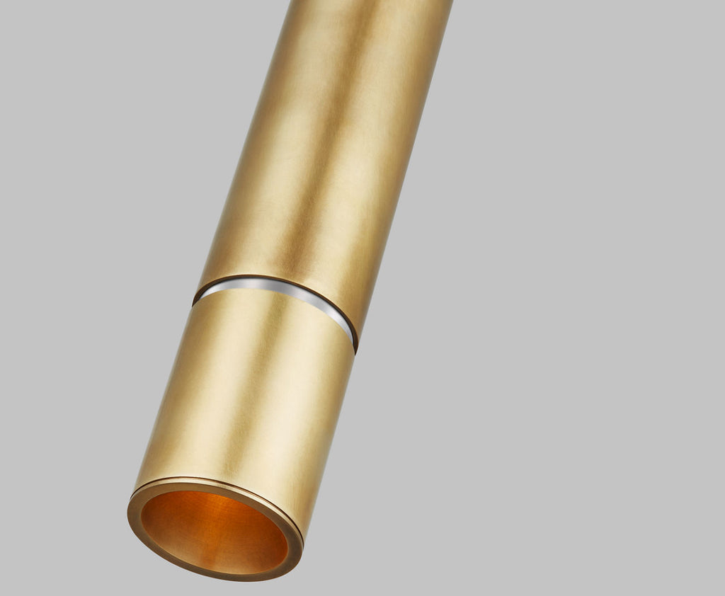 Sottile Large Pendant Natural Brass 2700K 90 CRI integrated led 90 cri 2700k 120v-277v unv