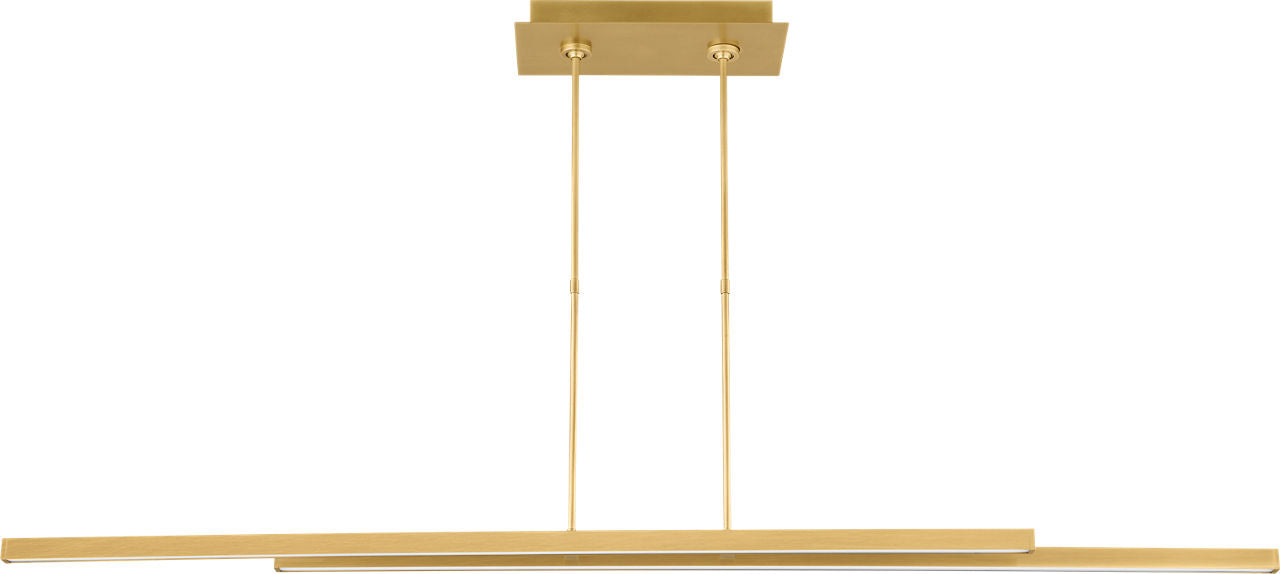 Stagger 2 60 Linear Suspension Natural Brass LED 2700K 90 CRI 120-277V