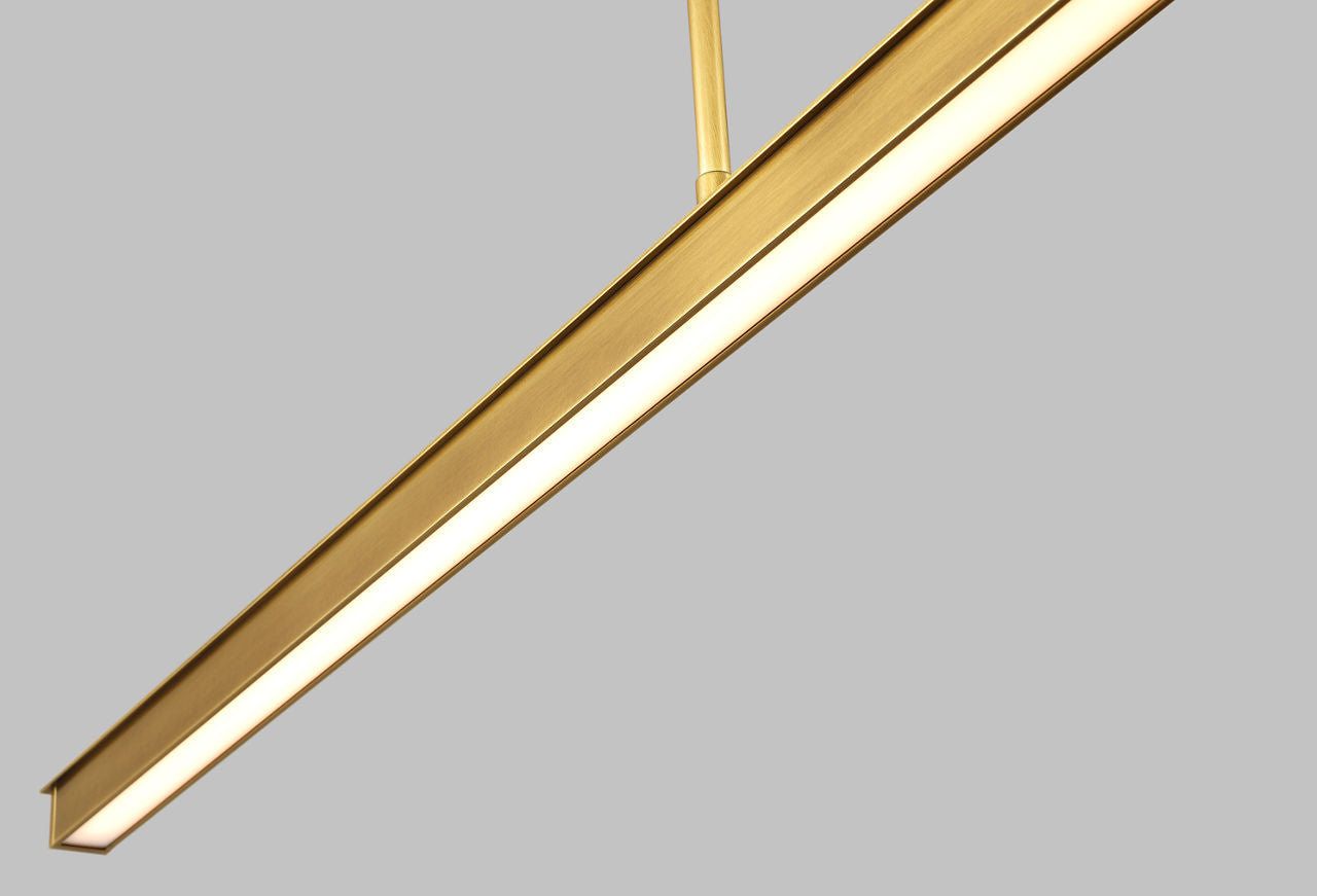 Stagger 48 Linear Suspension Natural Brass LED 2700K 90 CRI 120-277V