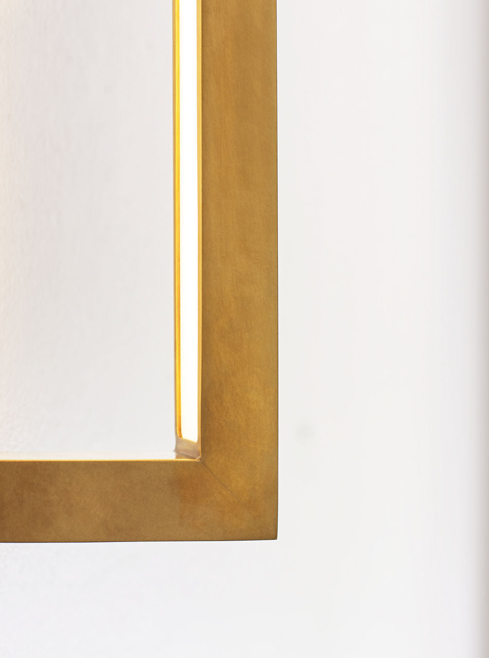 Stagger Small Wall Sconce Natural Brass Integrated LED 2700K 90 CRI 120V