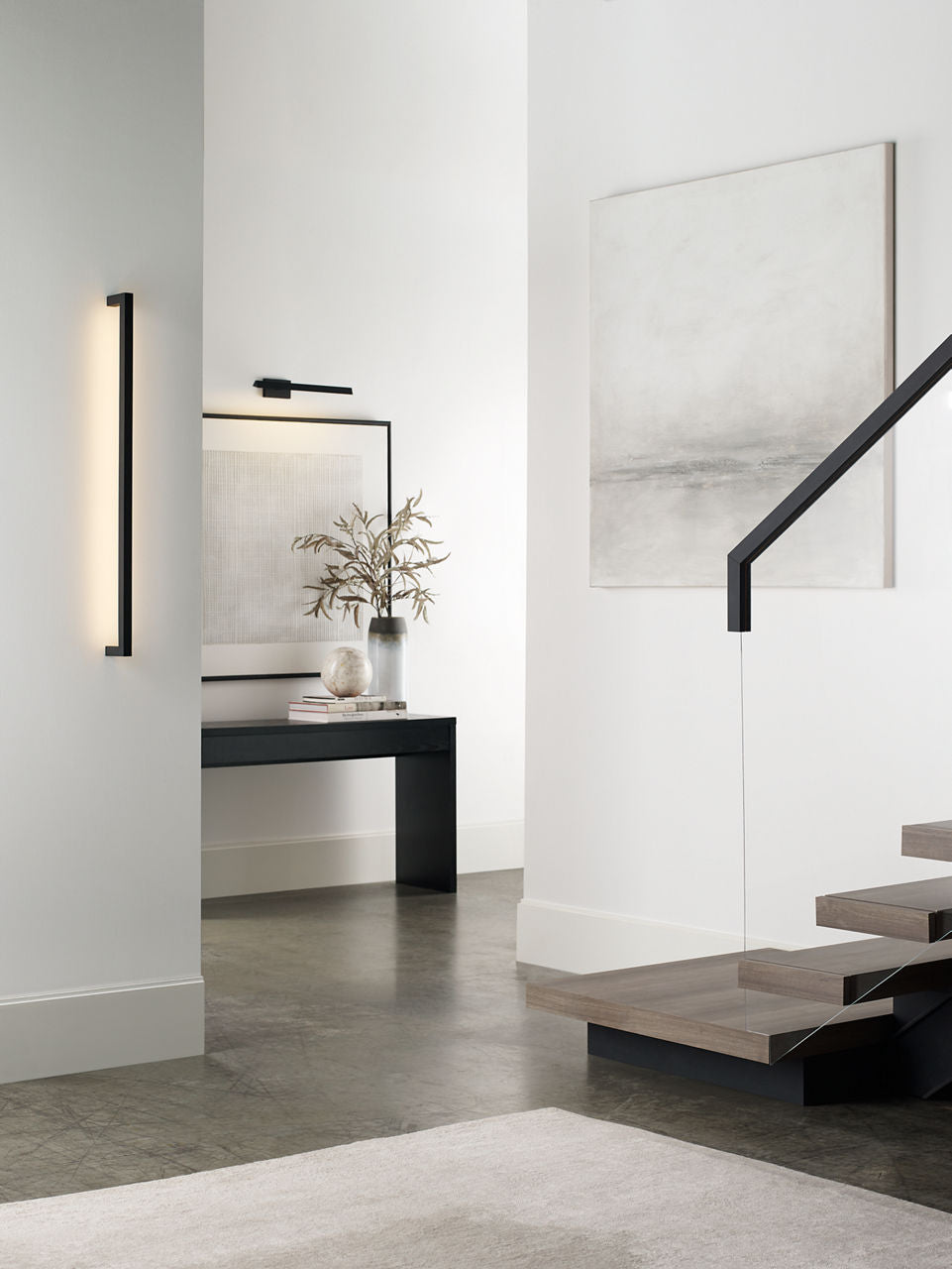 Stagger Medium Wall Sconce Nightshade Black 2700K 90 CRI integrated led 90 cri 2700k 120v
