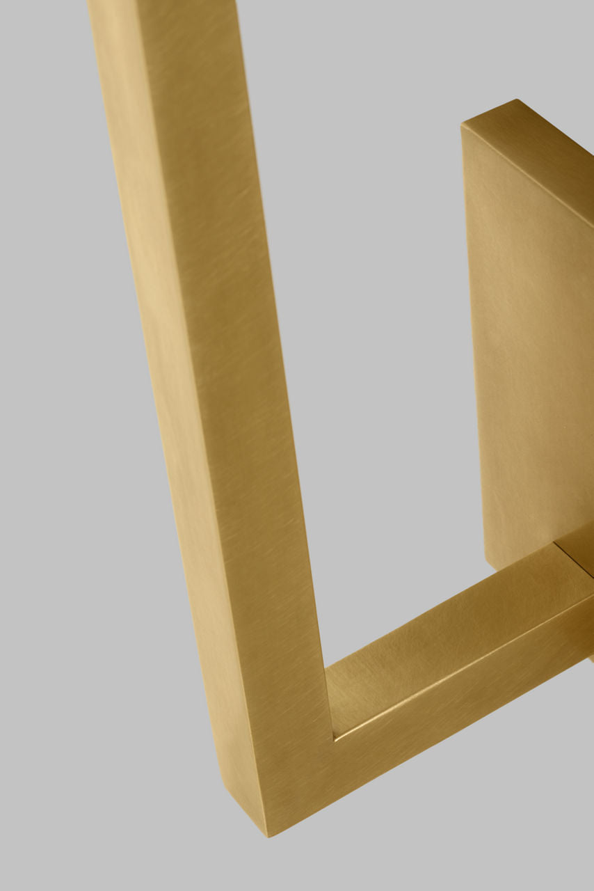 Stagger Medium Wall Sconce Natural Brass Integrated LED 2700K 90 CRI 277V