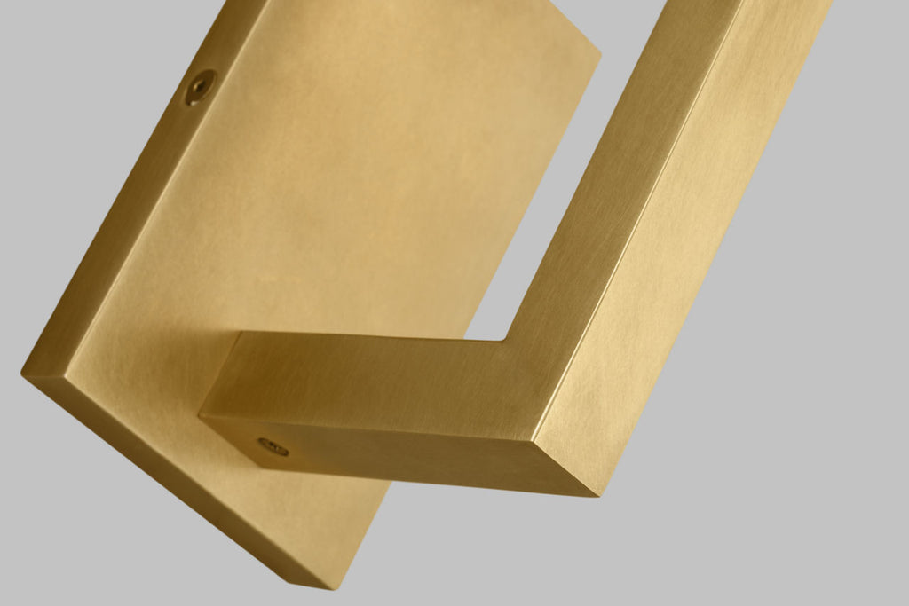 Stagger Medium Wall Sconce Natural Brass Integrated LED 2700K 90 CRI 277V