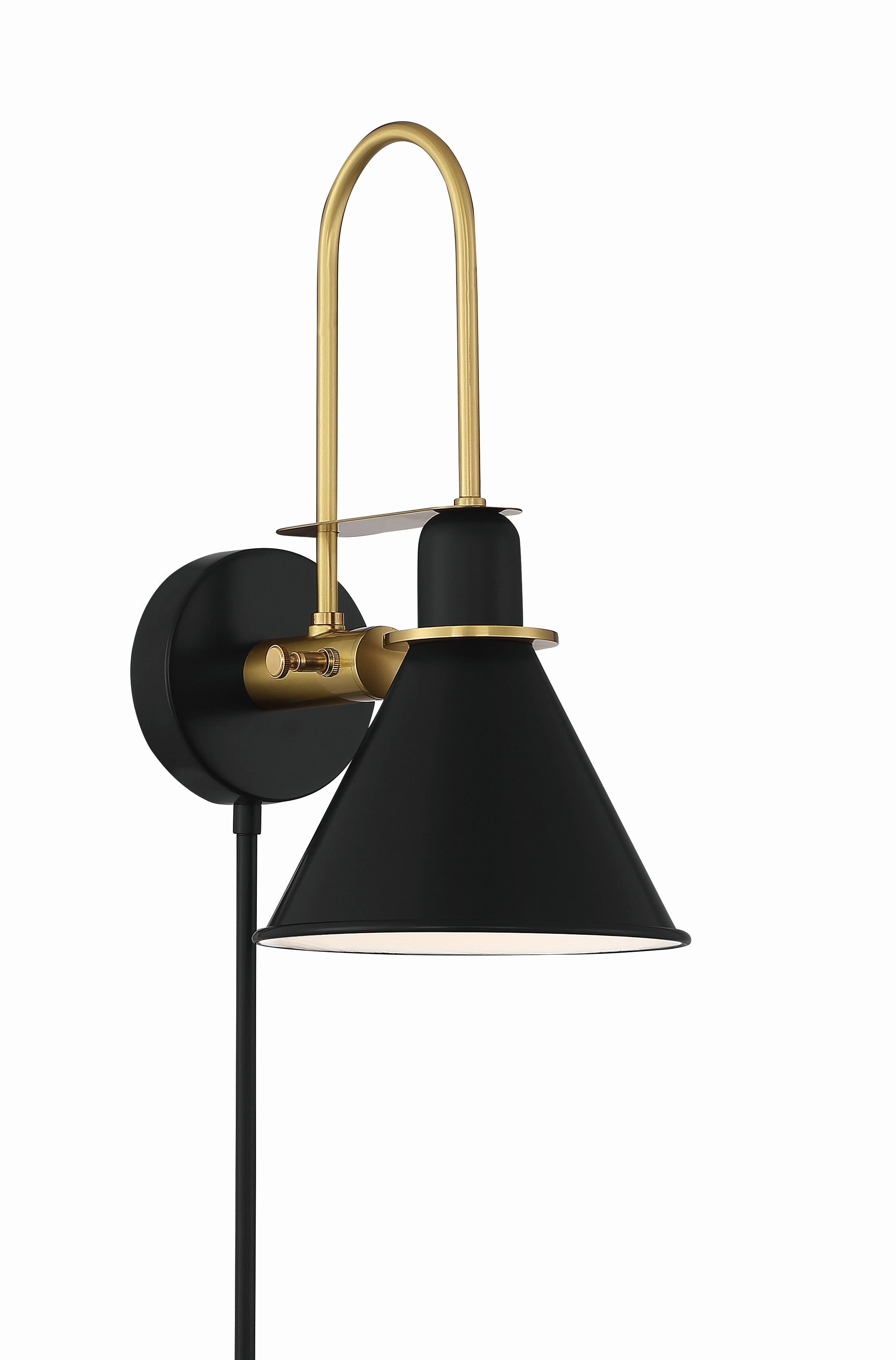 Medford 7'' Matte Black Task Sconce