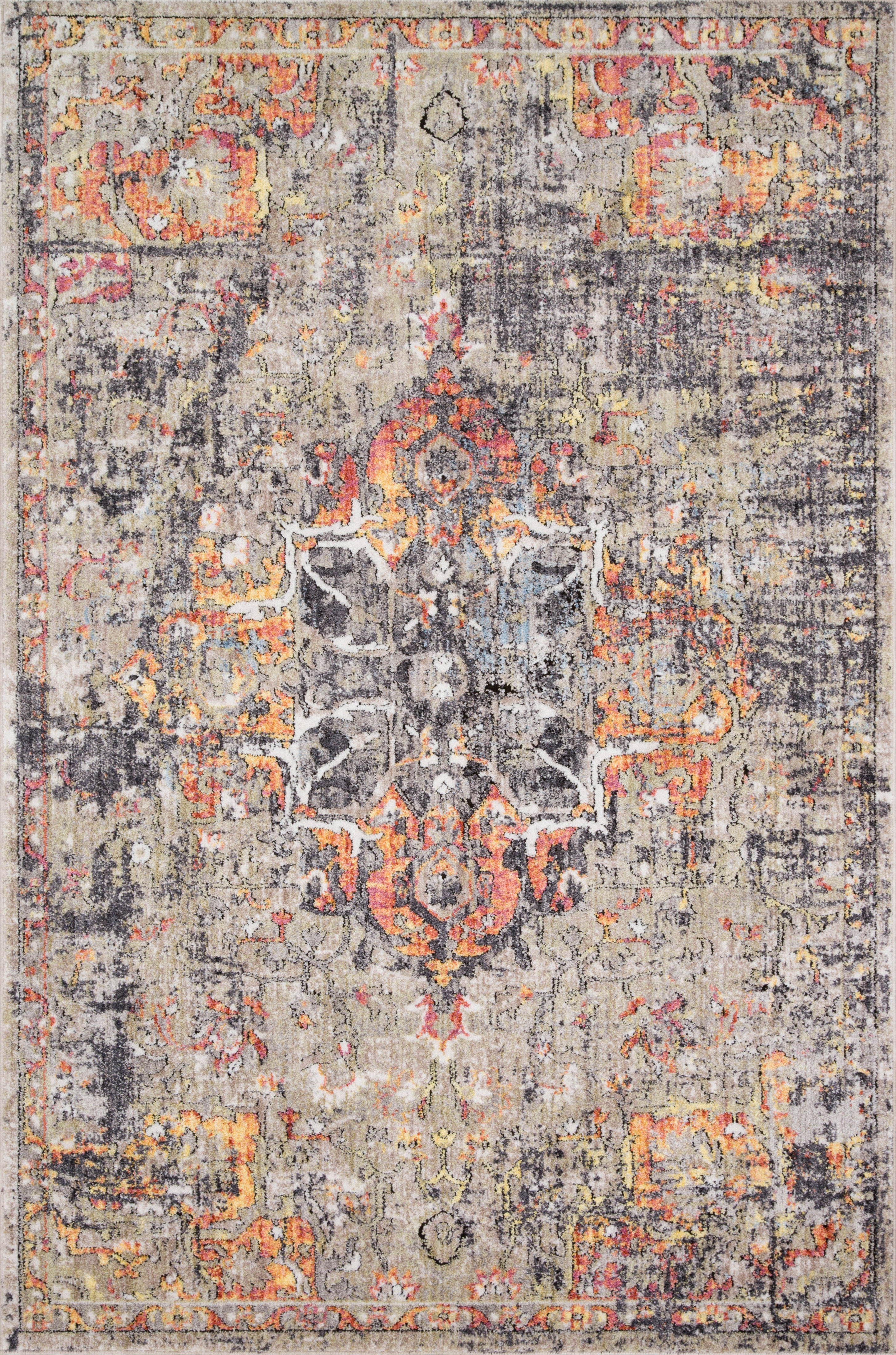 Loloi | Medusa Collection | Taupe / Sunset | MED-03