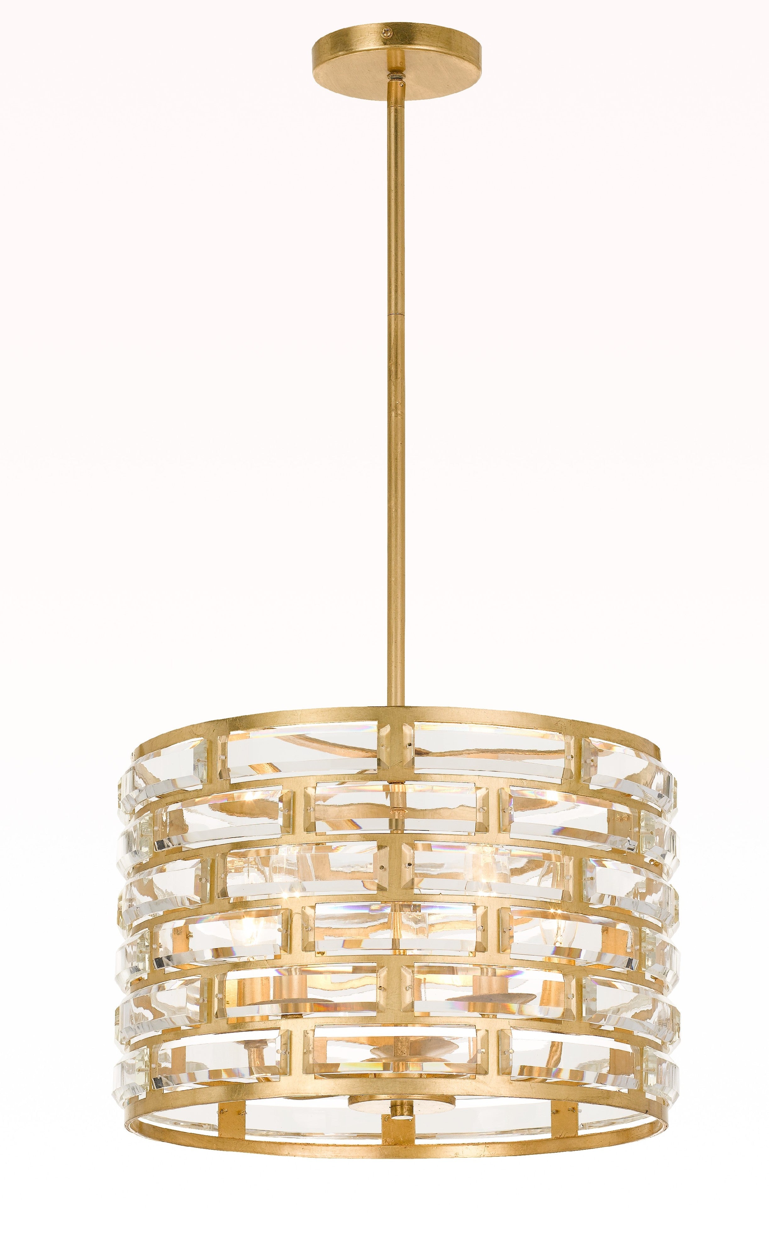 Meridian 15'' Antique Gold Pendant
