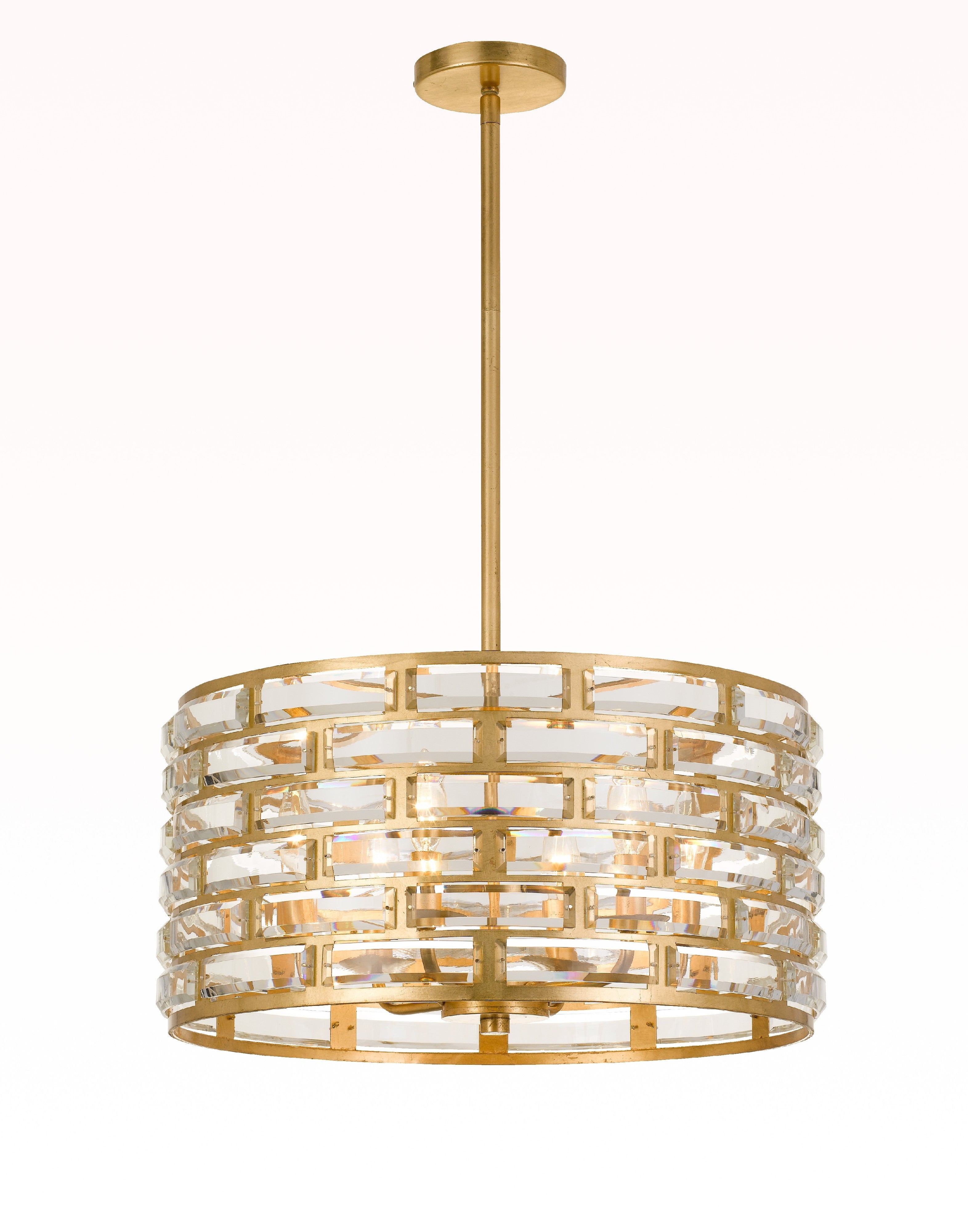 Meridian 20'' Antique Gold Pendant