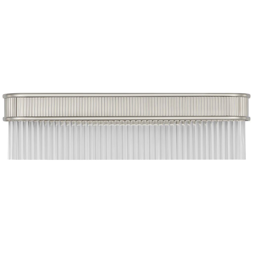 Menil 24" Linear Sconce | Polished Nickel | Crystal Rods
