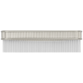Menil 24" Linear Sconce | Polished Nickel | Crystal Rods