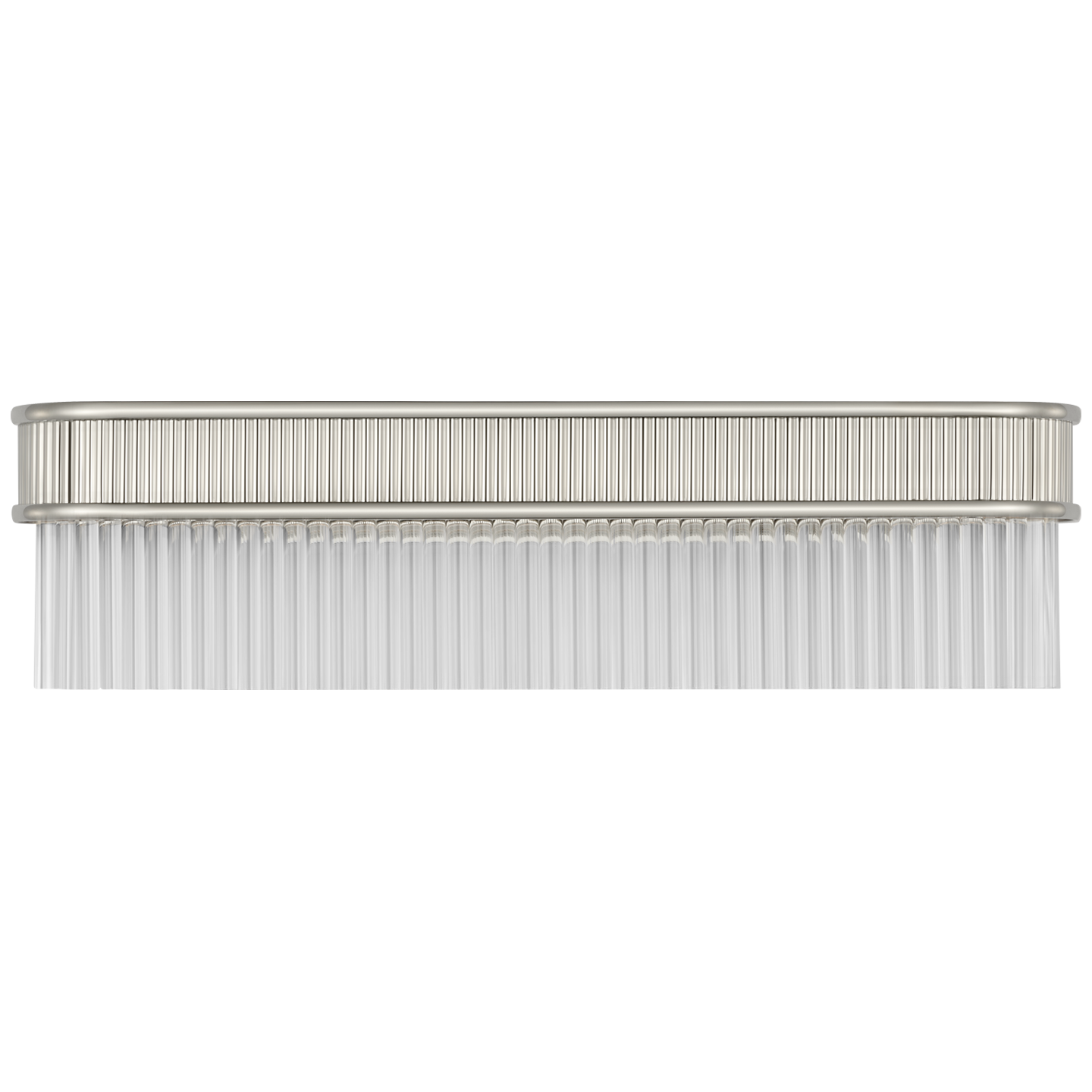 Menil 24" Linear Sconce | Polished Nickel | Crystal Rods