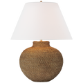 Avedon Medium Table Lamp | Natural Rattan | Linen Shade
