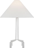 Clifford Medium Table Lamp | Plaster White | Linen Shade
