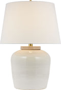 Nora Medium Table Lamp | Ivory | Linen Shade