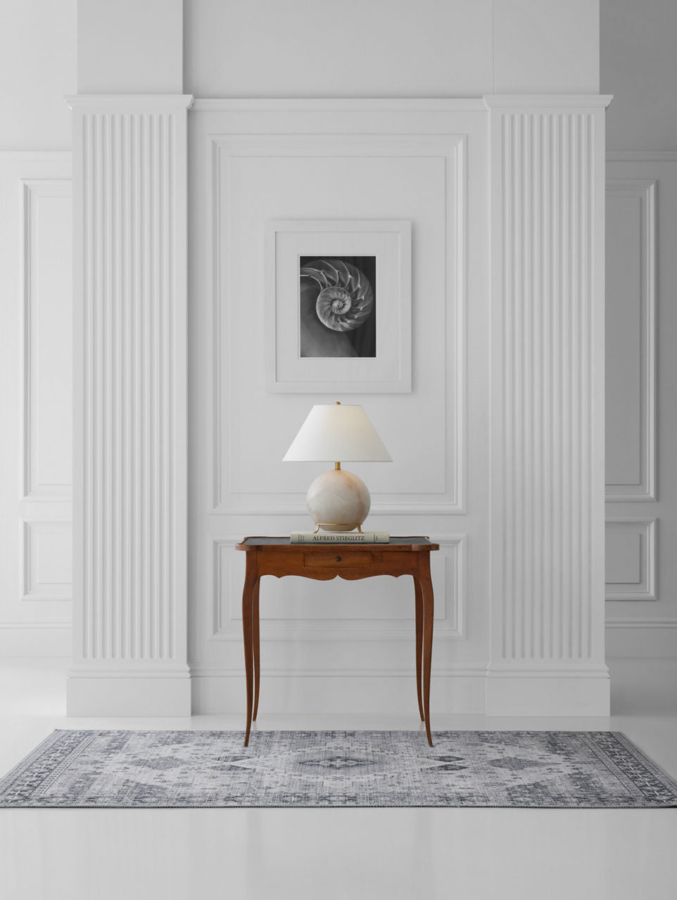 Price Small Table Lamp | Alabaster | Linen Shade