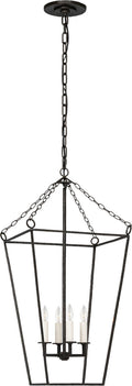 Malloy 14" Open Frame Forged Lantern | Aged Iron