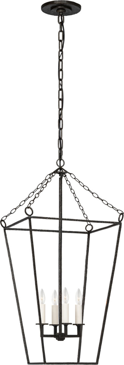 Malloy 14" Open Frame Forged Lantern | Aged Iron