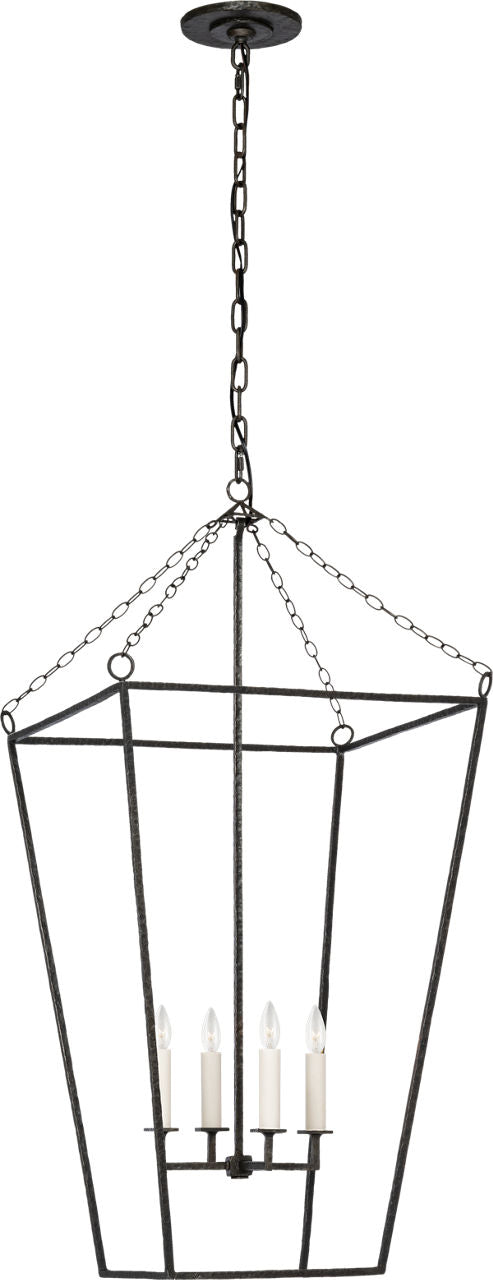 Malloy 18" Open Frame Forged Lantern | Aged Iron