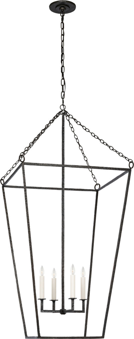 Malloy 23" Open Frame Forged Lantern | Aged Iron