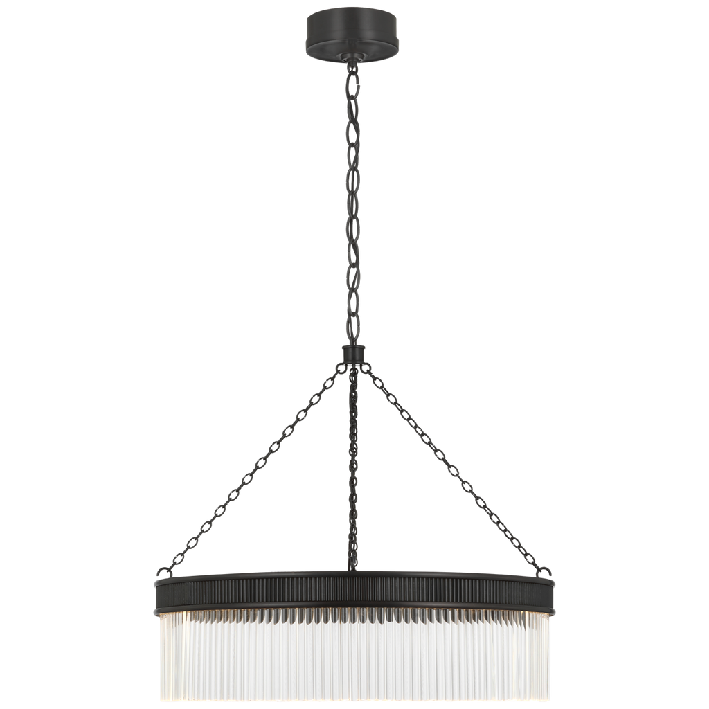 Menil 26" Chandelier | Bronze | Crystal Rods