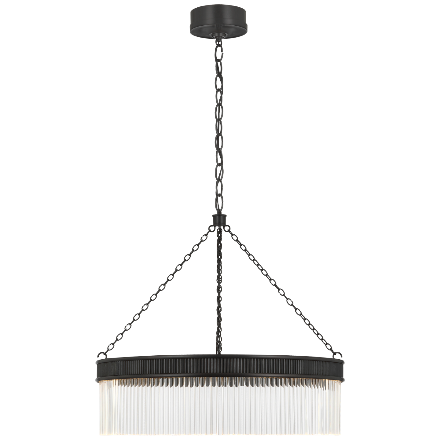 Menil 26" Chandelier | Bronze | Crystal Rods