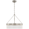 Menil 26" Chandelier | Polished Nickel | Crystal Rods