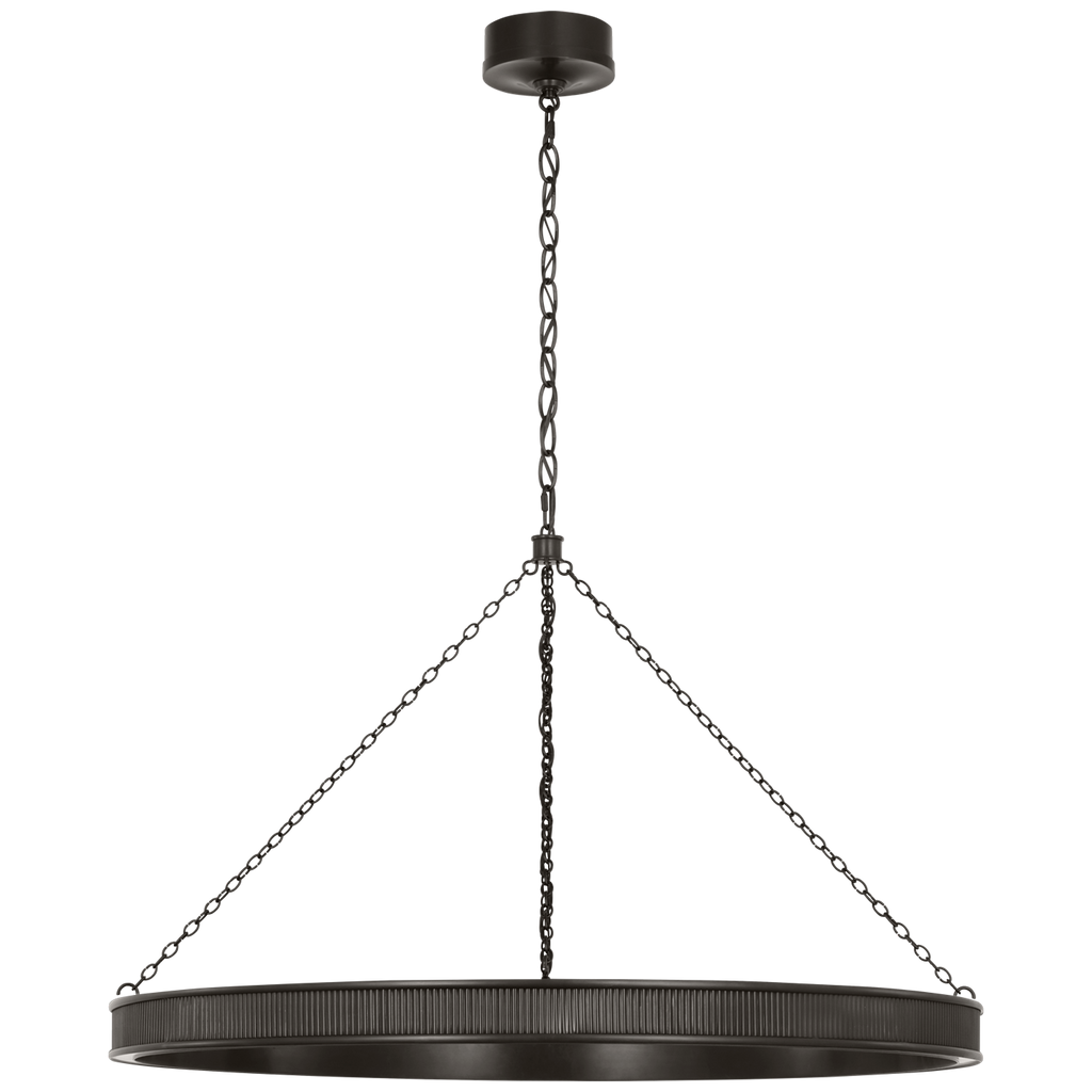 Menil 40" Ring Chandelier | Bronze
