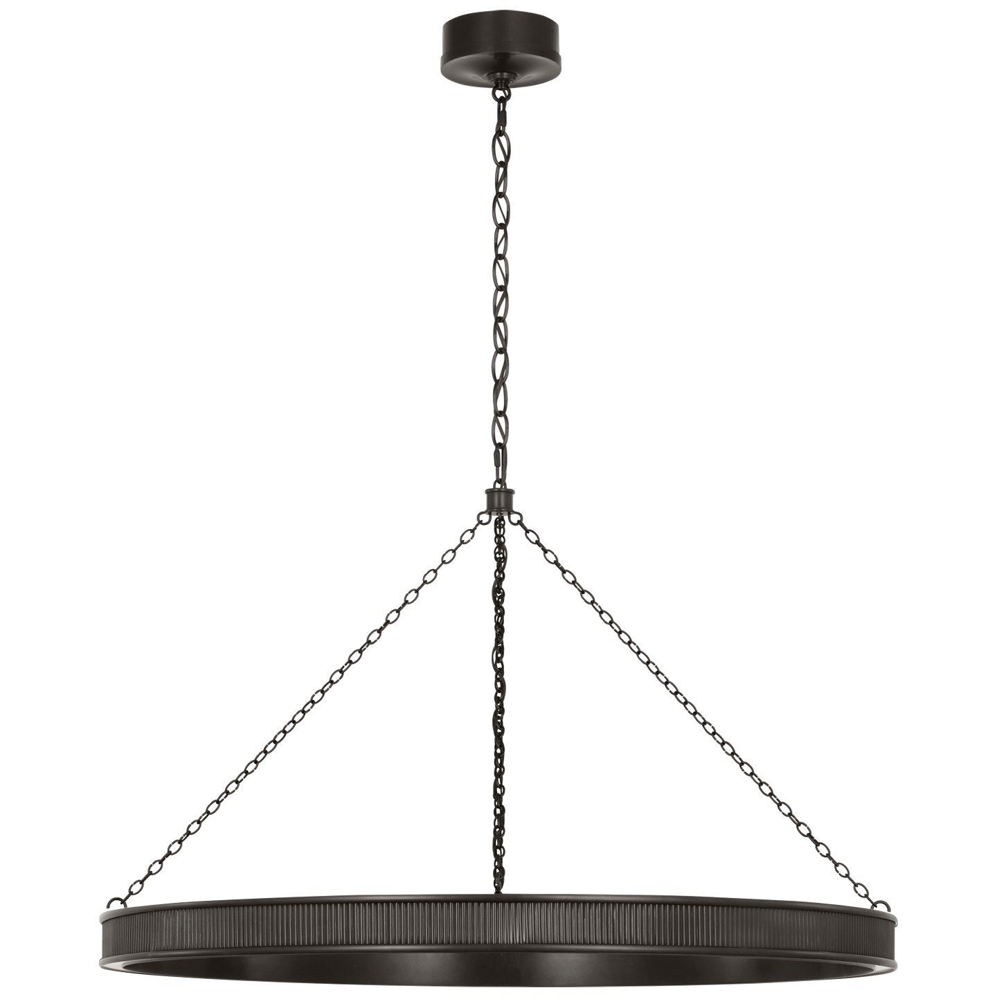 Menil 40" Ring Chandelier | Bronze