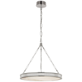 Matthew 24" Chandelier | Polished Nickel | Alabaster