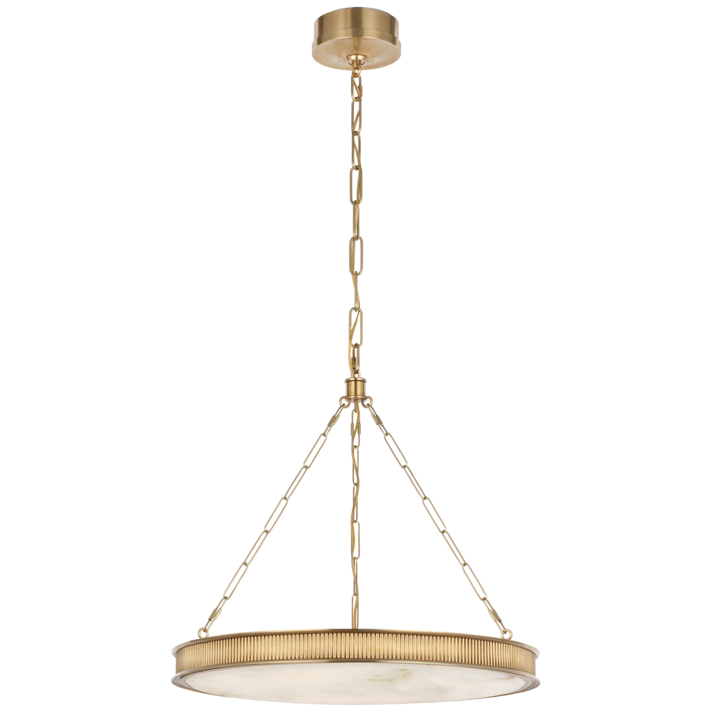 Matthew 24" Chandelier | Soft Brass | Alabaster