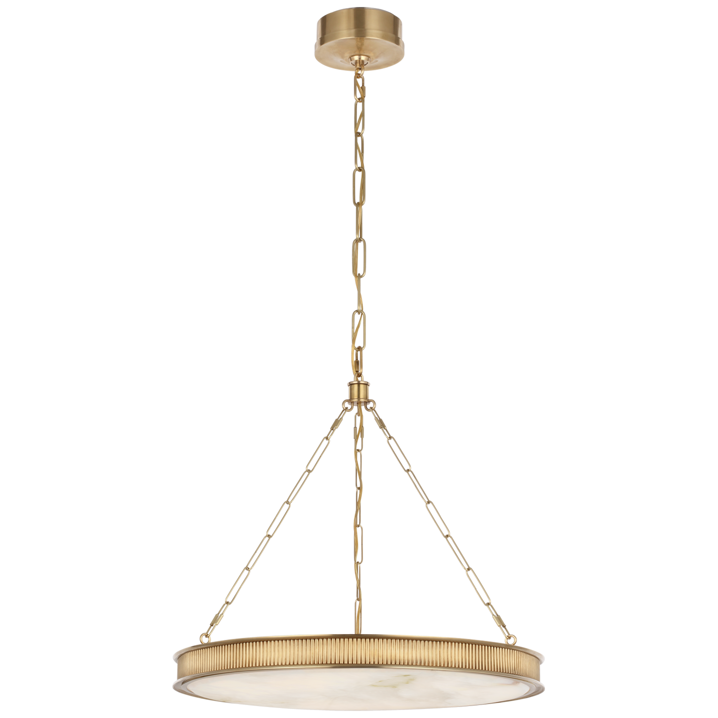 Matthew 24" Chandelier | Soft Brass | Alabaster