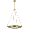 Quinn 35" Chandelier | Soft Brass | Antique Mercury Glass
