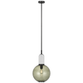 Meir 12" Pendant | Bronze | Smoked Glass