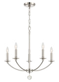 Mila 23'' Polished Nickel Chandelier