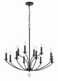 Mila 32'' Black Chandelier