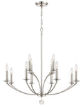 Mila 32'' Polished Nickel Chandelier
