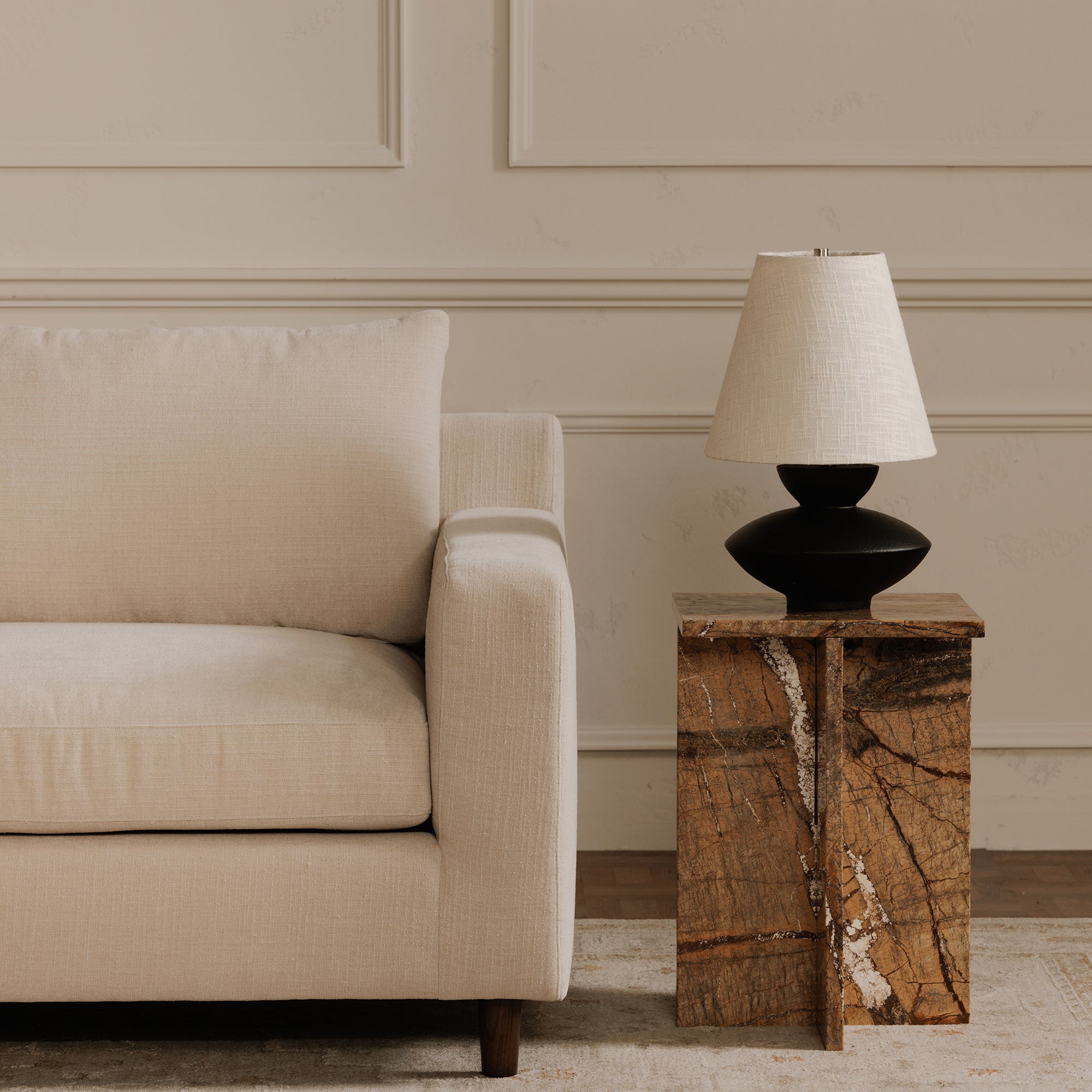 Hutton Right Sectional Beige