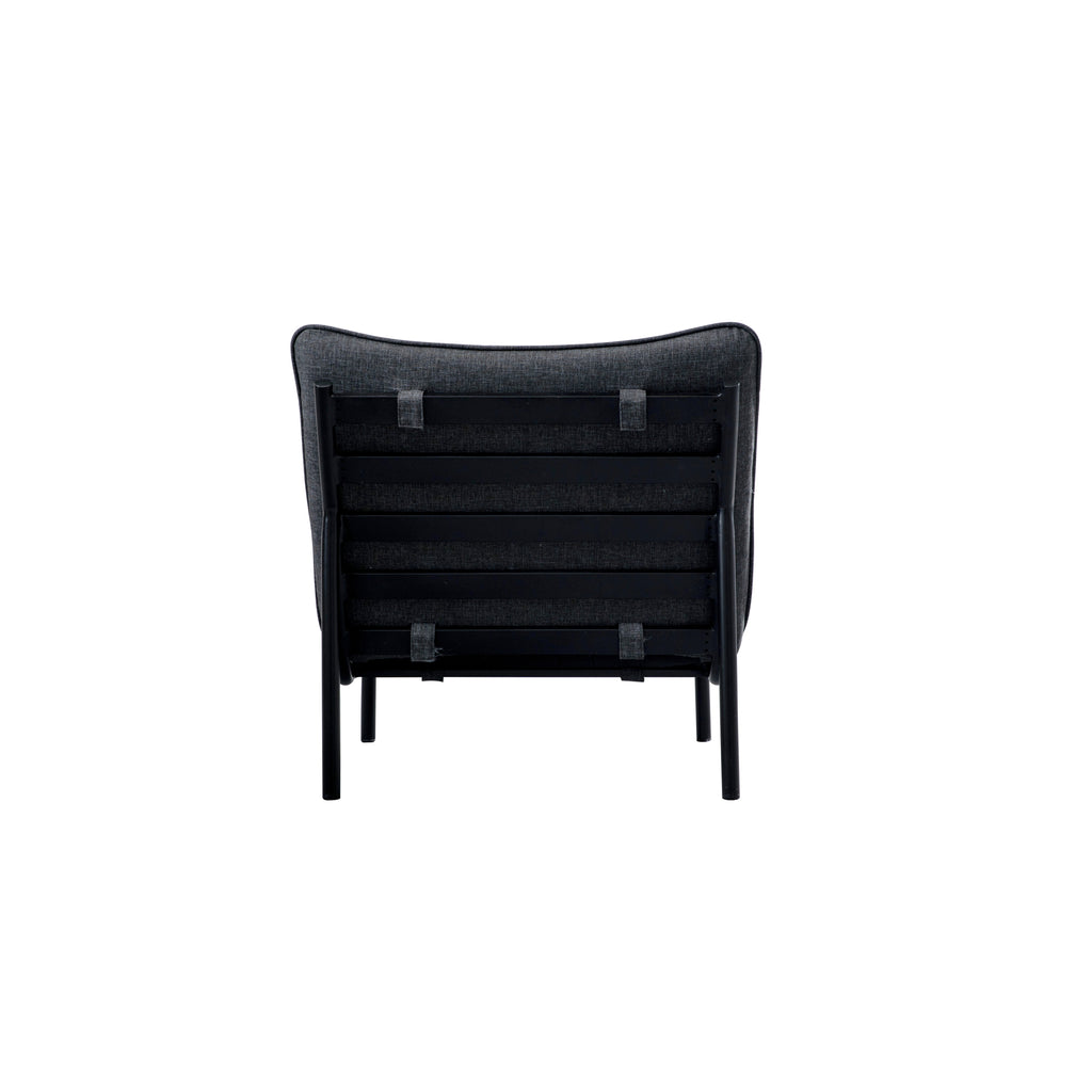 Morgan Outdoor Accent Chair Speckled Charcoal